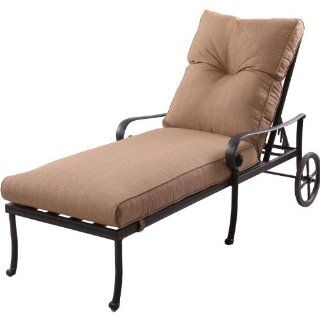 Darlee Santa Anita Cast Aluminum Patio Chaise Lounge   Antique Bronze : Patio Lounge Chairs : Patio, Lawn & Garden