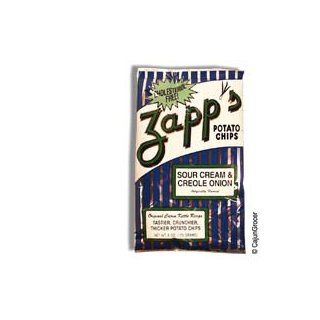 ZAPP'S Sour Cream & Creole Onion Potato Chips : Grocery & Gourmet Food