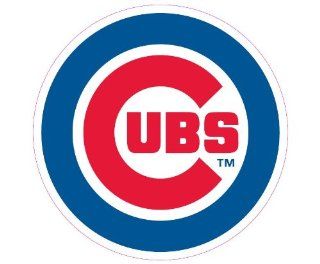 Chicago Cubs Team Auto Window Decal (12 x 10  inch)  Sports Fan Automotive Magnets  Sports & Outdoors