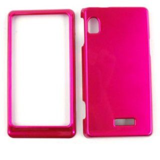 ACCESSORY HARD SHINY CASE COVER FOR MOTOROLA DROID 2 A955 SOLID HOT PINK: Cell Phones & Accessories