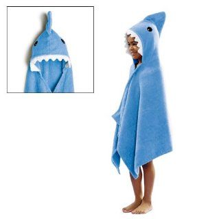 Avon Shark Towel Bath Beach Camp Hood Kids Blue Boy Girl Toddler Serviette De Bain a Capuchon Requin : Hooded Baby Bath Towels : Baby