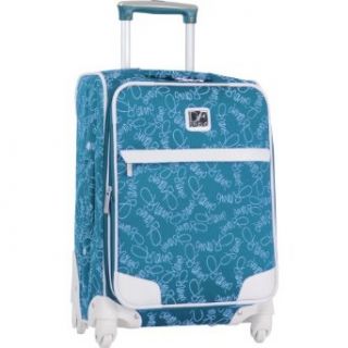 Diane Von Furstenberg Luggage Color On The Go 20 Inch Expandable Spinner, Navy/White, One Size: Clothing