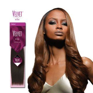 Velvet Remi Human Hair Weave   Yaki Weaving (18 inch, 4   Light Brown) : Hair Extensions : Beauty
