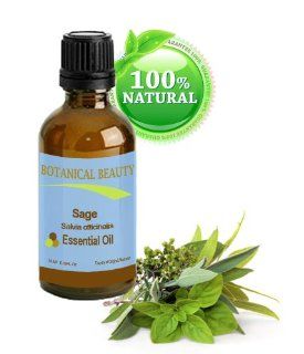 Botanical Beauty Sage Essential Oil, 100% Organic, 100% Pure, Steam Distilled, 0.35 oz 10 ml: Health & Personal Care