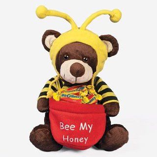 Plush Valentine Bee My Honey Bear   Valentine's Day & Valentine's Day Candy: Toys & Games