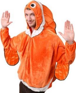 Adult's Clown Fish Halloween Costume (Size: Standard 44): Clothing