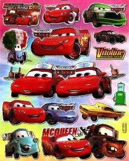 Cars Lightning McQueen RACE CAR Vitoline Racing Team in The World of Cars Disney Pixar Movie Sticker Sheet BL682: Everything Else