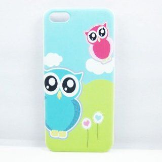 New Fashion Cute Couples Pink Owl Hard Rubber Case Cover Skin For Apple Iphone5c Case: Cell Phones & Accessories
