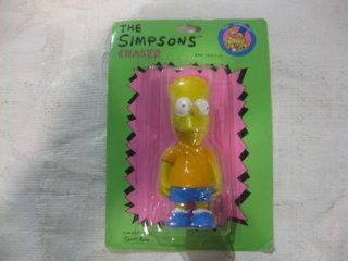 Vintage 1990 the Simpsons Bart Simpson Figure Eraser: Toys & Games