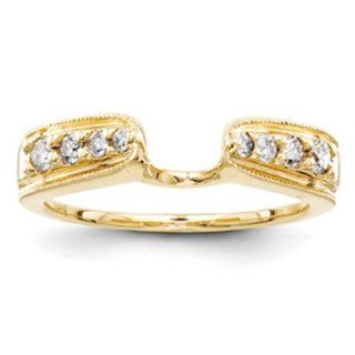 14k Yellow Gold Diamond Ring Wrap Jewelry