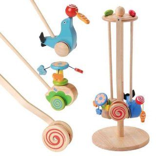 Wooden Push Toy Play Set For Kids : Push And Pull Baby Toys : Baby