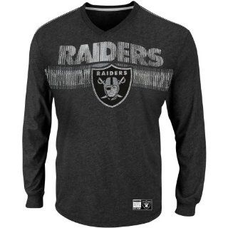 Oakland Raider shirt : Oakland Raiders Victory Pride V Long Sleeve T Shirt   Black : Sports Fan Apparel : Sports & Outdoors