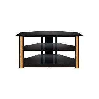 BELLO   HOME AV Bell'O Triple Play Flat Panel Plasma Stand. BELLO TRIPLE PLAY UNIVER FLAT PAN AV SWIVEL TV MT. Glass, Metal, Wood   Black: Office Products