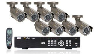 Q See QS408 803 5 Precision Recording Security System with 8 Indoor/Outdoor CCD Cameras and Pre Installed 500GB Hard Drive : Surveillance Dvr Kits : Camera & Photo