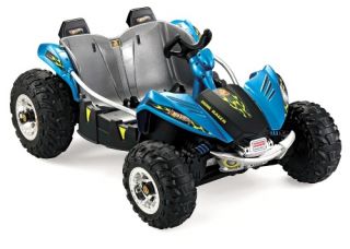 Fisher Price Power Wheels Dune Racer ATV Battery Powered Riding Toy   Blue   Battery Powered Riding Toys