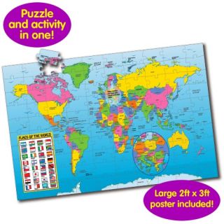 Learning Journey Map of the World Floor Puzzle   Puzzles & Games