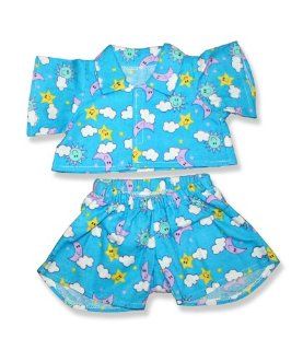 Blue PJ's Outfit Teddy Bear Clothes Fit 14"   18" Build a bear, Vermont Teddy Bears, and Make Your Own Stuffed Animals: Toys & Games