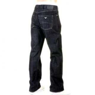 Armani Jeans J07 regular fit dark indigo denim jean O6J07 6E AJM0002 at  Mens Clothing store: