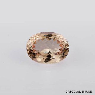 Oval Champagne Precious Topaz Facet 5.39 ct Natural Gemstone: Jewelry