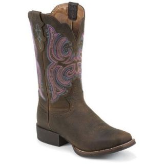 Justin Boots Women's 12" Stampede Boot: Cowboy Boots Women: Shoes