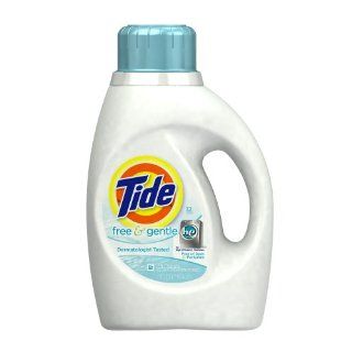 Tide Free and Gentle High Efficiency Unscented Detergent, 50 Ounce: Health & Personal Care