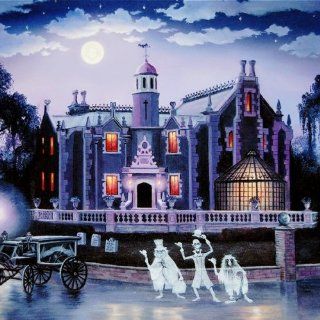 Disney Haunted Mansion Signed Matted Art Larry Dotson : Home Decor Products : Everything Else