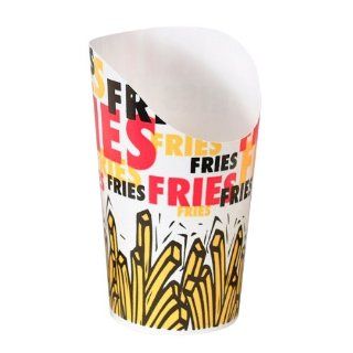 Solo GSP55 83013 Double Sided Poly Paper French Fry Scoop Cup, 7.5 oz Capacity, Scoop Fries (Case of 1000): Industrial & Scientific