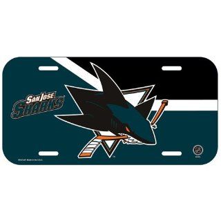 San Jose Sharks Official NHL 12"x6" Plastic License Plate : Sports Fan License Plate Frames : Sports & Outdoors