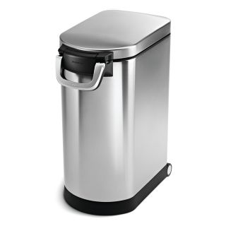 simplehuman® Pet Food Storage Can   Stainless Steel   Dog Food Storage Containers