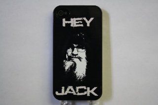 (815bi4) HEY JACK Apple iPhone 4 / 4S Black Case   Duck Dynasty Si Robertson: Everything Else