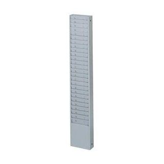 Buddy Products 25 Pocket Time Card Rack, Steel, 6 Inch Pocket Height, 2 x 30.125 x 5 Inches, Gray (0824 1) : Timecard Racks : Office Products