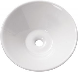 Avanity 16.5 in. Above Counter Round Vitreous China Sink   White   Bathroom Sinks