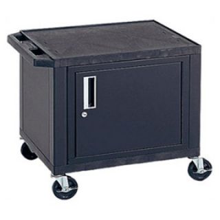 H. Wilson Black Electric Tuffy Utility Cart with Cabinet   Carts