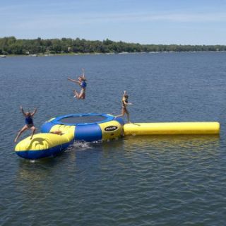 RAVE Sports 20 ft. Aqua Jump Water Trampoline With Launch and Log Waterpark   Water Slides & Water Parks