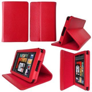 SUPCASE Kindle Fire Slim Fit Folio Leather Case with Stand (Black, First Generation): Electronics