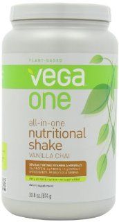 Vega One Plant Based Shake, 30 oz Tub, Vanilla Chai: Sports & Outdoors