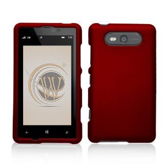 Red Rubberized Hard Case Cover for Nokia Lumia 820: Cell Phones & Accessories