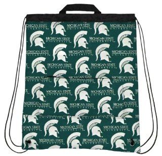 MSU Michigan State University Spartans Cinch Backpack by Broad Bay : Sports Fan Drawstring Bags : Sports & Outdoors