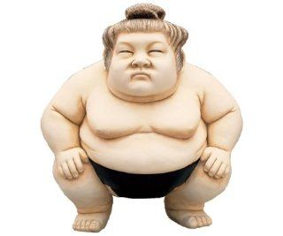 Basho The Sumo Wrestler Statue Size: Large : Garden Statues Japanese : Patio, Lawn & Garden