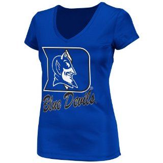 NCAA Duke Blue Devils Women's Wild Thing V Neck Tee, X Large, Royal  Sports Fan T Shirts  Sports & Outdoors