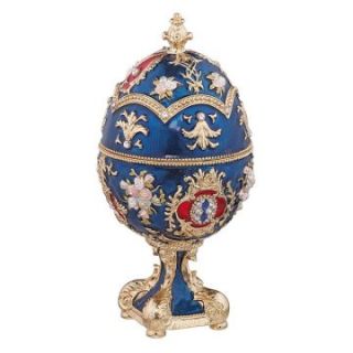 Design Toscano Inc The Falkenburg Collection Faberge Style Enameled Egg: Beatrice   Trinket Boxes