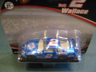 Rusty Wallace #2 (NASCAR HALL OF FAME INDUCTEE) Miller Lite Metallic Light Blue Flames Bristol Tribute 1/64 Scale Diecast Winners Circle Toys & Games