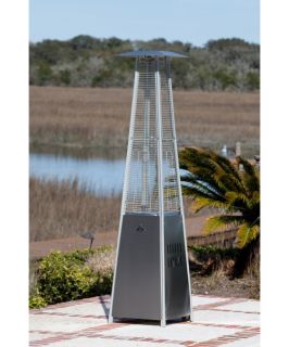 Fire Sense Stainless Steel Pyramid Flame Heater   Patio Heaters