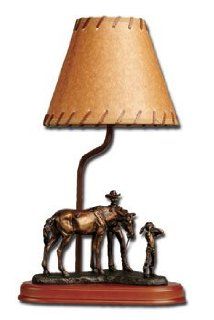 HORSE ranch TABLE LAMP desk accent WESTERN decor
