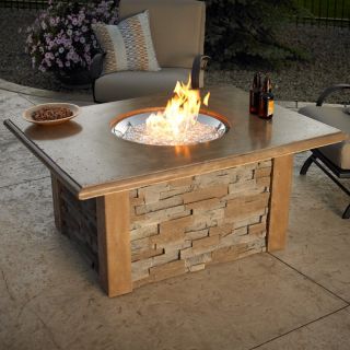 Outdoor GreatRoom Sierra Gas Fire Pit Table   Fire Pits