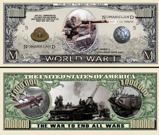 World War I Novelty $Million$ Dollar Bill Collectible 
