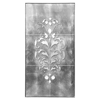 Silver Leaf Wall Mirror   23W x 43H in.   Wall Sculptures and Panels