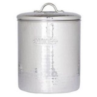 Old Dutch Stainless Steel Hammered Cookie Jar with Fresh Seal Cover   Cookie Jars
