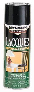 11 Oz Black Lacquer Spray Paint Gloss [Set of 6]    