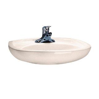 American Standard 0113.808.021 Colony 24 Inch Pedestal Sink Basin with Faucet Holes, Bone    